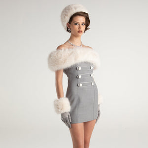 Lina Fur Dress Mademoiselle Lina Fur Dress Mademoiselle